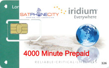 Iridium 4000 Minute Prepaid Card - 24 month expiry, unused minutes carry forward