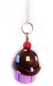 Cupcake with Sprinkles Necklace - 4 different colors!