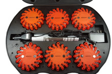 Pro Light LED Safety Flare (Red) 6 Pack with Rechargeable Case and Charger
