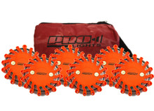 Pro Light LED Safety Flare (Red) 6 Pack In Travel Bag W/ Replaceable CR123 Lithium Battery