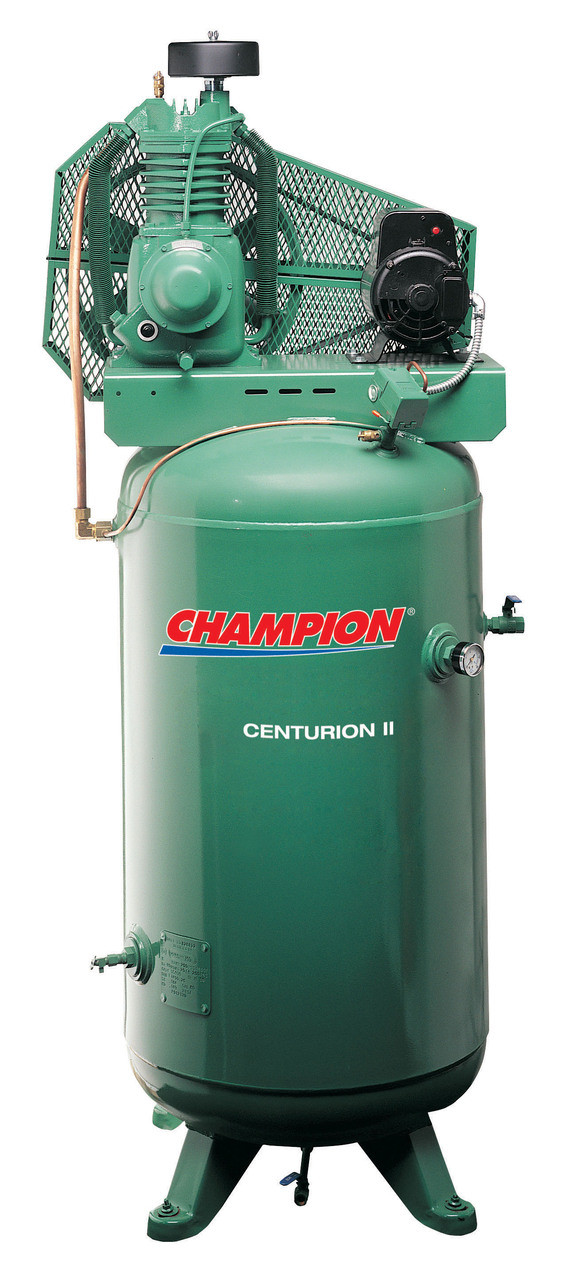 Champion Air Compressor Centurion II 7.5 HP - Oversize Pump Shop Compressor Co