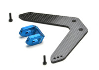 DR10 PRO BODY MOUNT SET, alloy and CF for the rear