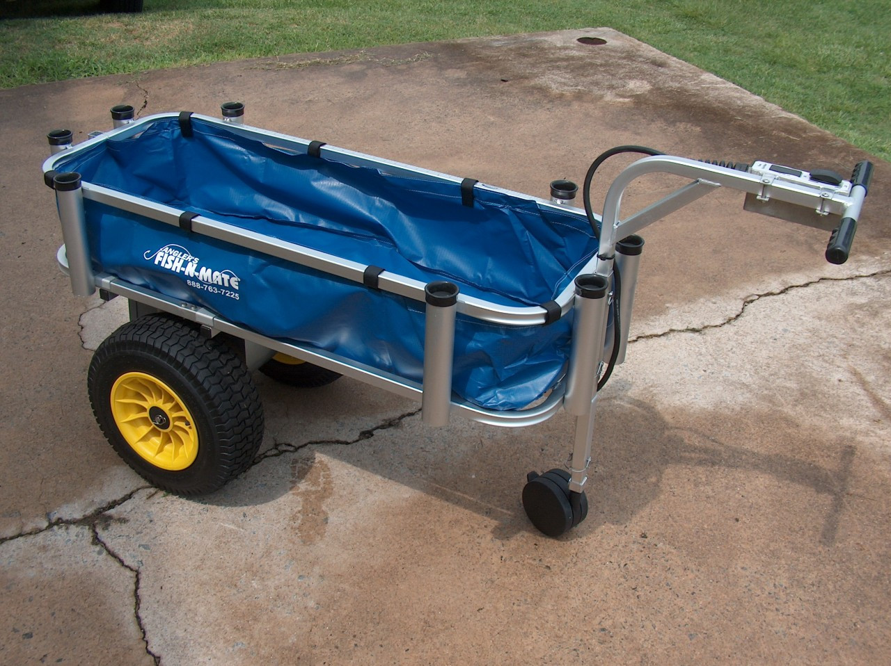 Large Cart Blue Canvas Liner - Angler's Fish-N-Mate Store Fish N Mate Cart Caddy Fits 2 Receiver Hitch