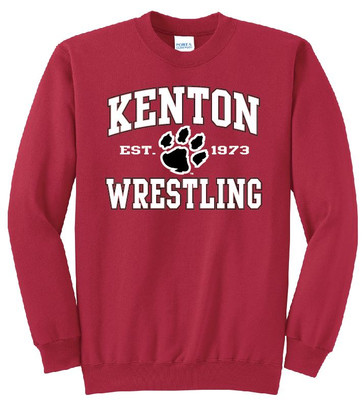 Kenton Wrestling Crew Sweatshirt - Red
