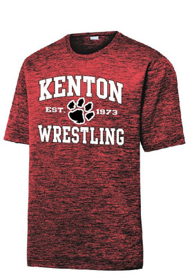 Kenton Wrestling RED/BLACK Electric Performance Shirt