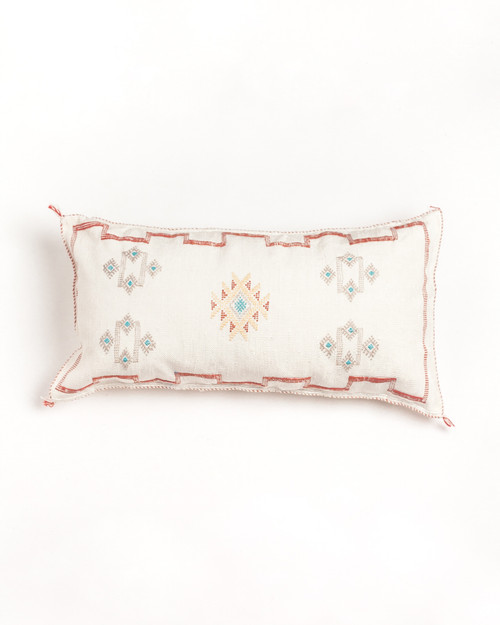 Cactus Silk Lumbar Cushion - Cream                          FREE SHIPPING