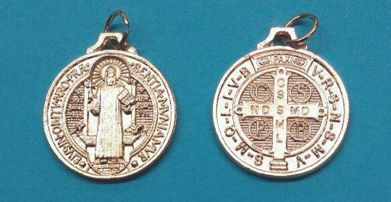 XL Saint Benedict Medal with Unique, Antique Scrollwork - Marys Way  Apostolate Store