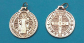 GOLD PLATED SAINT BENEDICT MEDAL