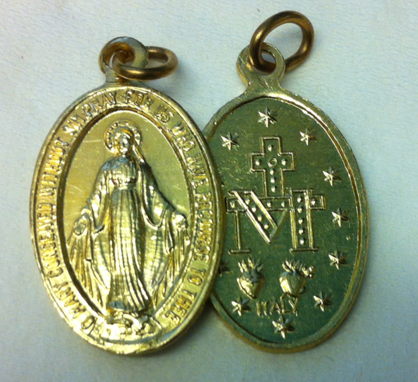 False Miraculous Medal — Sancta Mater Maria