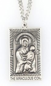 Mary Mediatrix Two-Sided, Antique Silvertone, All-Protecting Icon Medal© AT A GREAT DISCOUNT !