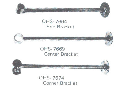 Suspender Corner Bracket For Curtain Rod Ohs 7674 25x300mm Impa