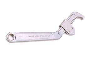 611201-WRENCH HOOK SPANNER ADJUSTABLE, 35 TO 105MM, 60% OFF