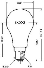LAMP NAVIGATION E-26 24V 60W