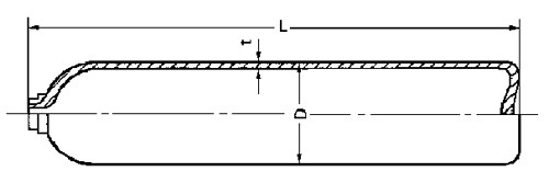 CYLINDER OXYGEN GAS SEAMLESS 46.7LTR JAPANESE - IMPA 850145