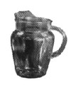 WATER JUG GLASS WITH ICE LIP 2LTR