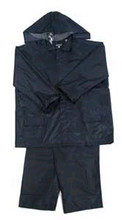 RAIN SUITS WITH HOOD CLOTH LINED RUBBER SIZE XL - IMPA 190414
