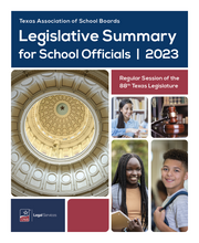 Legislative Summary for School Officials 2023