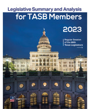 2023 Legislative Summary for TASB Members - PDF