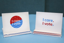 I Care. I Vote. notecard set