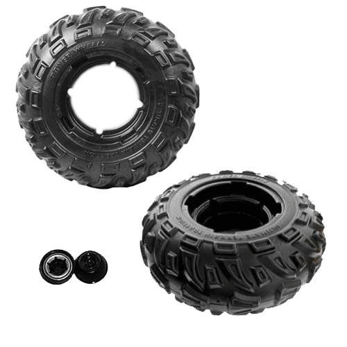 Power Wheels Fisher Price J5248-2359 Kawasaki Brute Force Rear Tires 2 Pieces 
