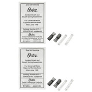2 Genuine Oster Pro 42584025000 Clipper Carbon Brush and Spring Assembly 917-17
