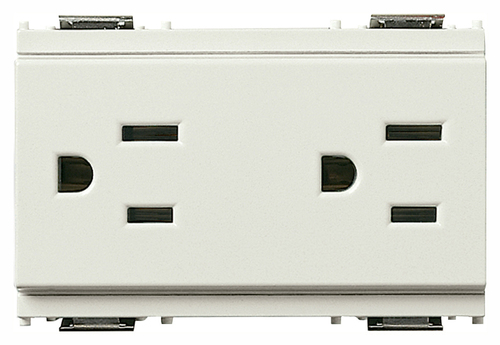 Vimar - Idea 16245 USA Socket Outlet - 2P+E 15 A 127 V, American & Saudi