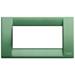 a green rectangle with empty white center. on a white background