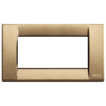A bronze rectanle Classica cover plate. No center. Hollowed out. on a white background