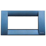 A blue rectangular classica cover plate. on a white background