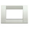 A white Classica Idea Cover Plate. Square with an empty center. On a white background