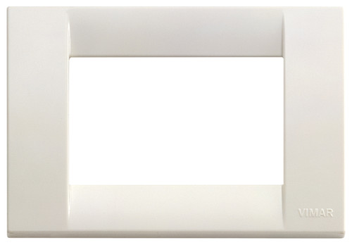 a white Classica cover plate. Square with hollow center on a white background