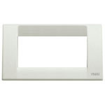 A white vimar cover plate. Rectangle on a white background