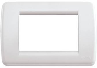 White square cover plate with rounded corners on a white background