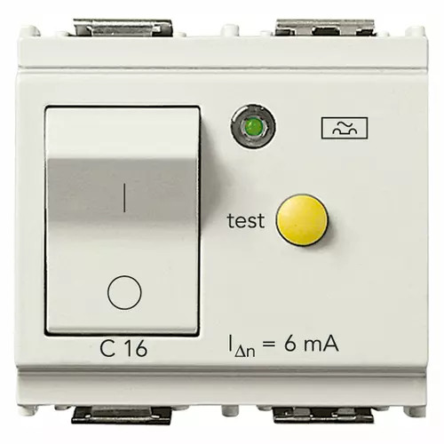 1P+N C16 RCBO 120-230V 6mA white - 16511.16.6.B