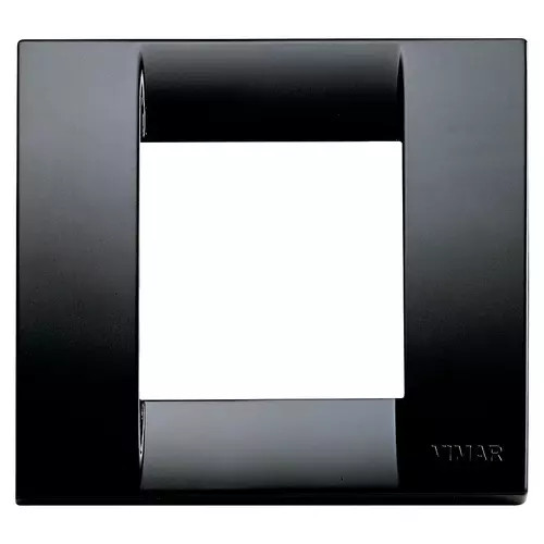 VIMAR 17097.16

Classica plate 1-2M techn. black
1-module or 2-reduced-module Classica cover plate, techno polymer, black
