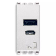 VIMAR EIKON 20292.AC.B

Wiring devices / Traditional wiring devices / EIKON / Devices

A+C-USB supply unit 12W2,4A5V 1M white
5 V 2,4 A USB power supply unit for electronic devices, 1 A-USB and C-USB ports providing a total of 2,4 A for charging simultaneously two devices (e.g. tablet, smartphone), supply voltage 120-240 V~ 50/60 Hz, white - 1 module

The type C USB socket outlet is a standard used in latest-generation devices; since it is reversible, it can be inserted either way round
Compact A+C socket outlets in a single module, 2 types of output for a total power of 2.4 A (divided over the 2 outputs)
Product Status
2 - Will be discontinued