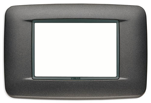 VIMAR EIKON 20683.15
Wiring devices / Traditional wiring devices / EIKON / Cover plates

Round plate 3M Black
3-module Round cover plate, metal, metallic titanium