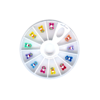 3D Plastic Shaped Nail Art - Bears (12pcs)