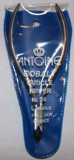Cuticle Nippers - Antoine Cobalt #24 (full jaw long handle)