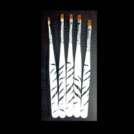 Nail Art Brush White & Black Stripes ( 5 pcs/set )