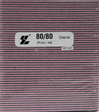 Black File w/ Pink center 80/80  (pack of 50)