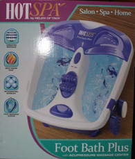 Hot Spa Foot Bath Plus w/ Acupressure massage center
