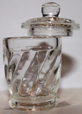 Glass Liquid Dish Round w/Glass Lid