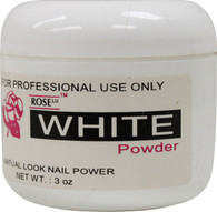 Rose Acrylic Powder - White (3 oz)