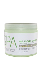 BCL Spa Organics Massage Cream - Lemongrass & Green Tea (15 oz)