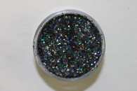 Starlight Nail Art Glitter - 79 Gray Hexagons (2 oz.)