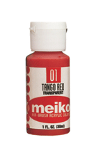 Meiko Air Brush Color - Tango Red (Transparent) 1oz