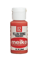 Meiko Air Brush Color - Yellow Orange (Transparent) 1oz.