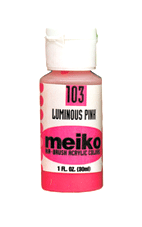 Meiko Airbrush Color - Luminous Pink (Luminous) 1oz.