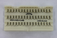 Gypsy Exotic Glamour Lashes (100 pc Tray) - Individual Knot Free Flare Long Black